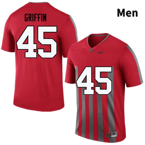 Ohio State Buckeyes Archie Griffin Men's #45 Throwback Game Stitched College Football Jersey